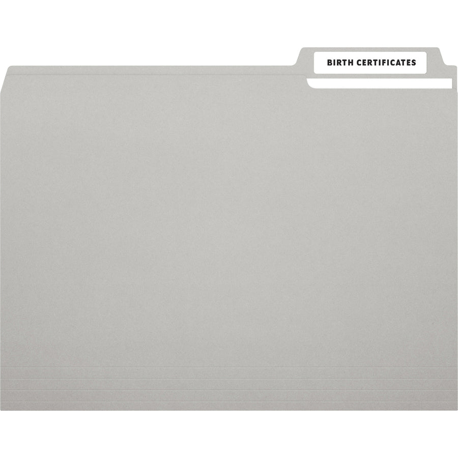 Image of MACO® Cover-All Opaque File Folder Labels, Inkjet/laser Printers, 0.66 X 3.44, White, 30 Labels/sheet, 50 Sheets/box