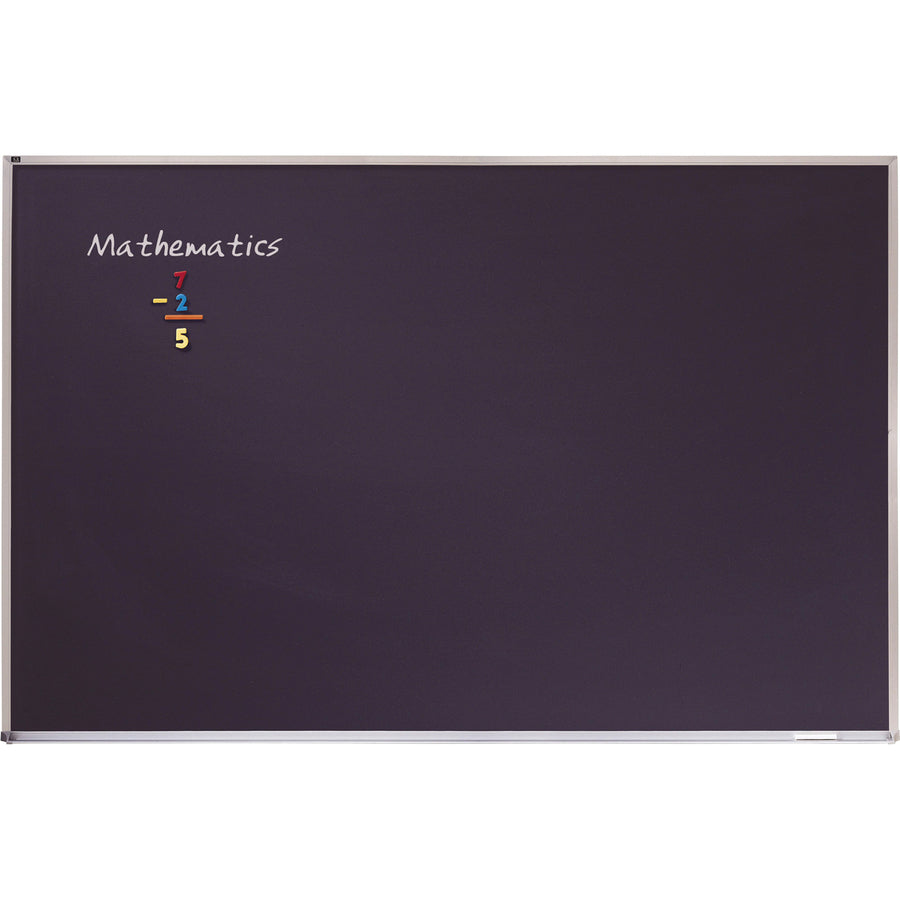 Image of Quartet® Chalk Board, Porcelain, Aluminum Frame, 6'x4', Black