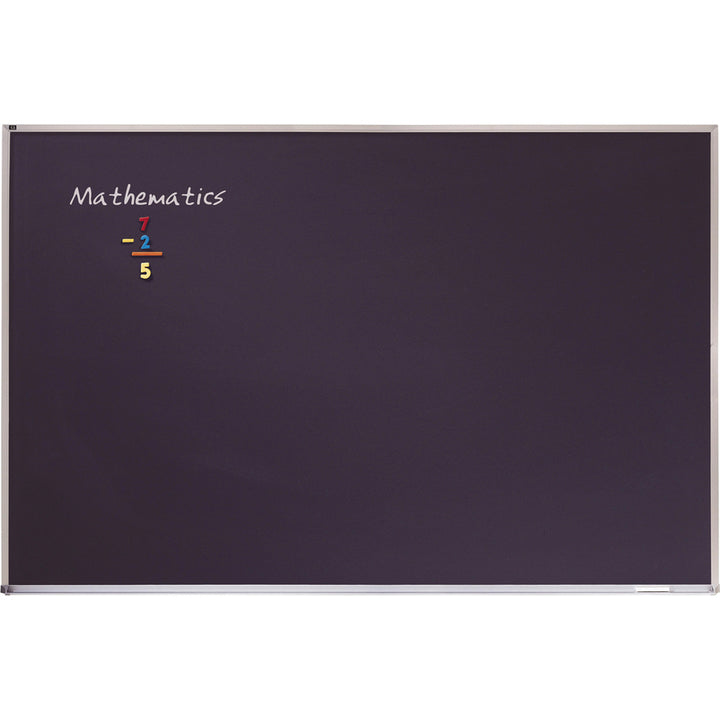Image of Quartet® Chalk Board, Porcelain, Aluminum Frame, 6'x4', Black