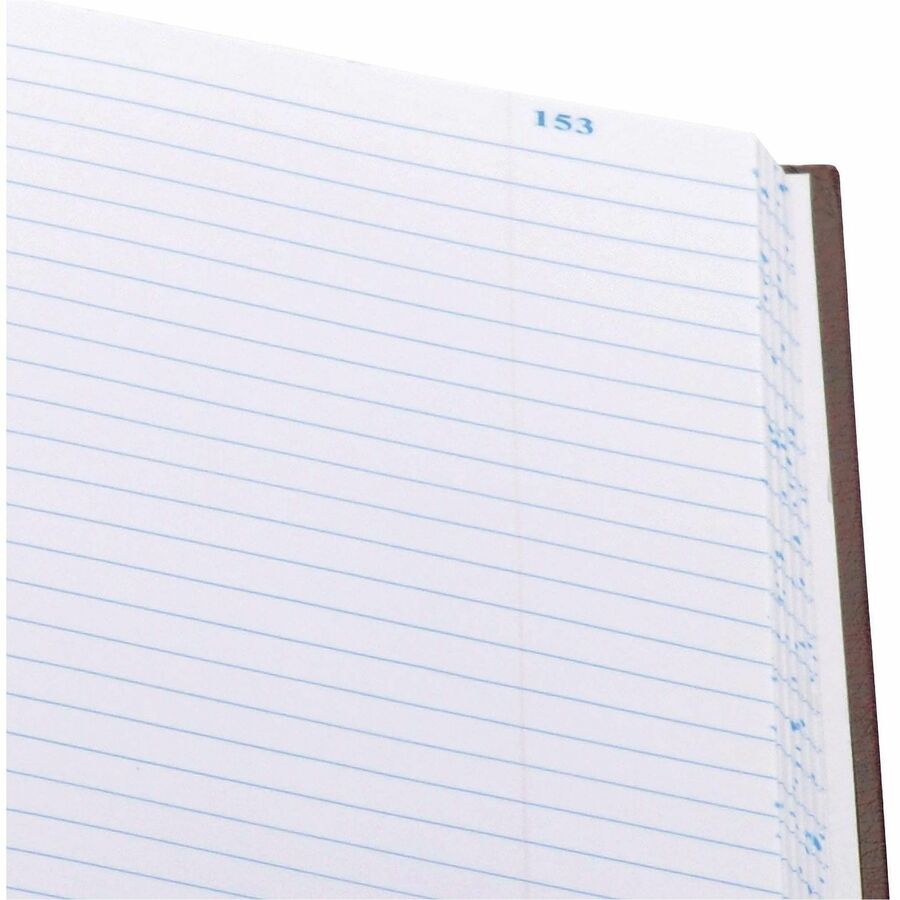 Image of Wilson Jones® Account Book, Record-Ruled, 300 Pages, 11-3/4"x7-1/4", Blue
