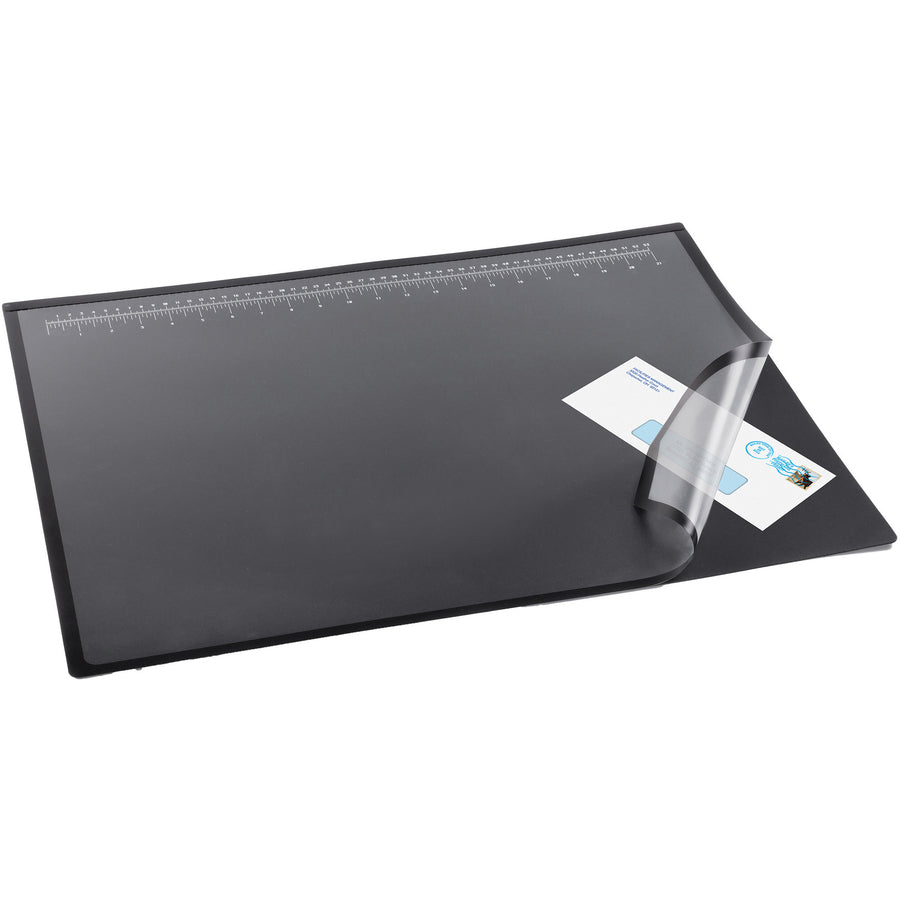 Image of Artistic® Desk Pad w/Cover Sheet, 20"x31", Black