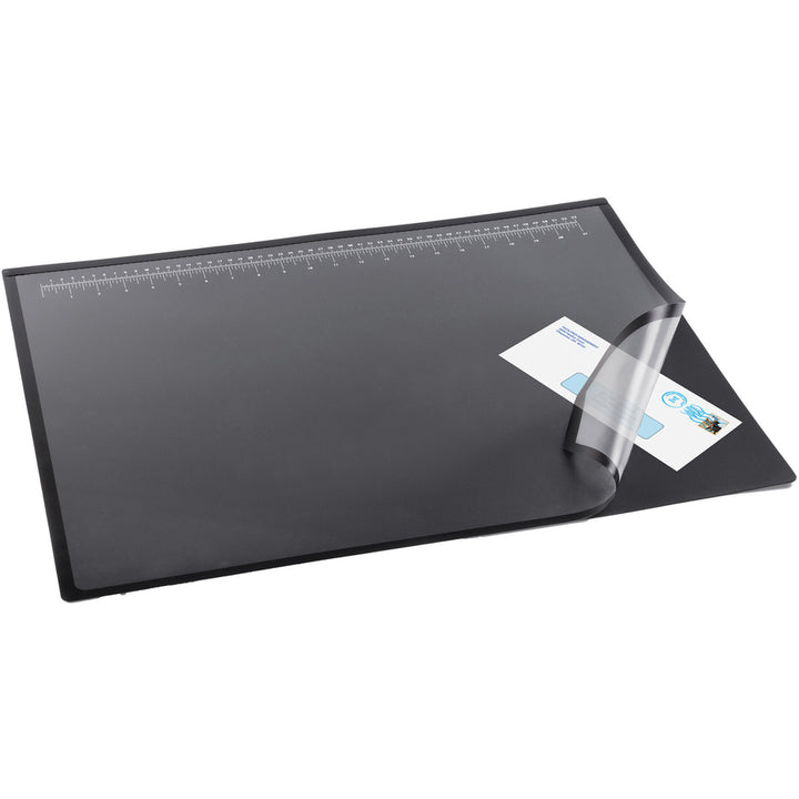 Image of Artistic® Desk Pad w/Cover Sheet, 20"x31", Black