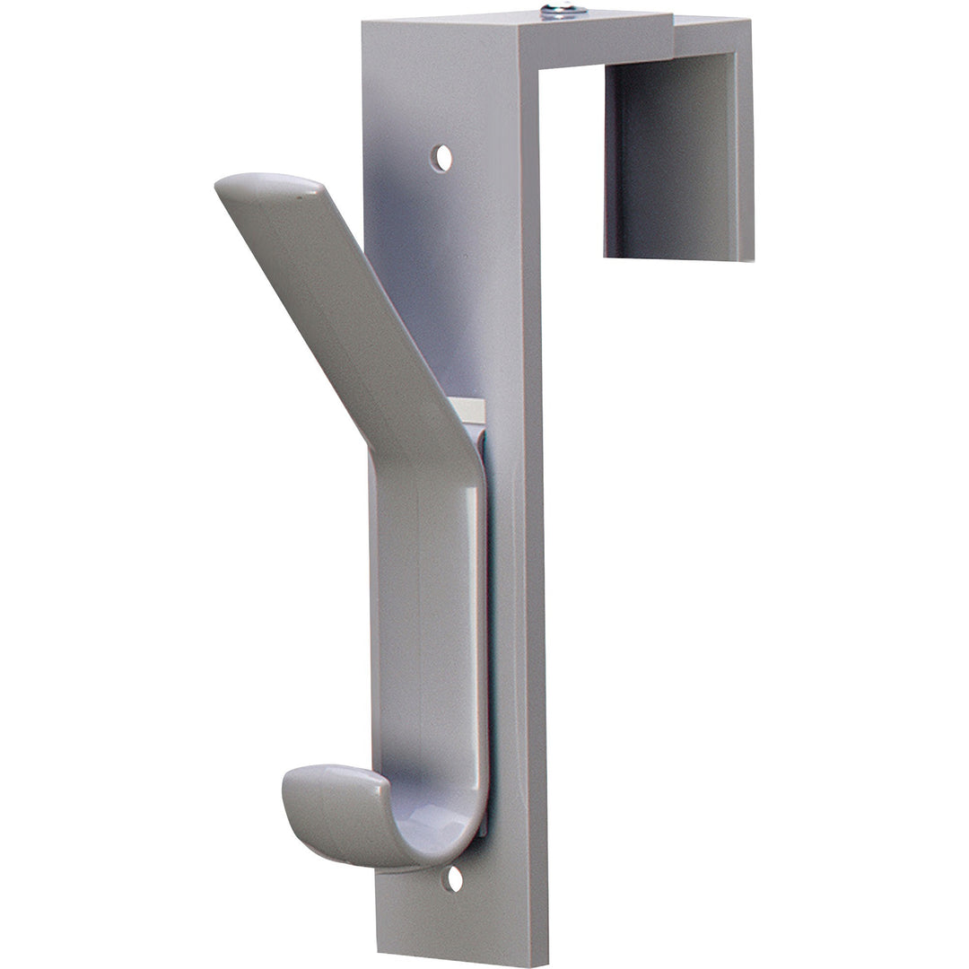 Image of deflecto® Partition Hook,1-1/2"x6-1/2"x2-1/2",Adjust to 2-1/2",2/PK,GY
