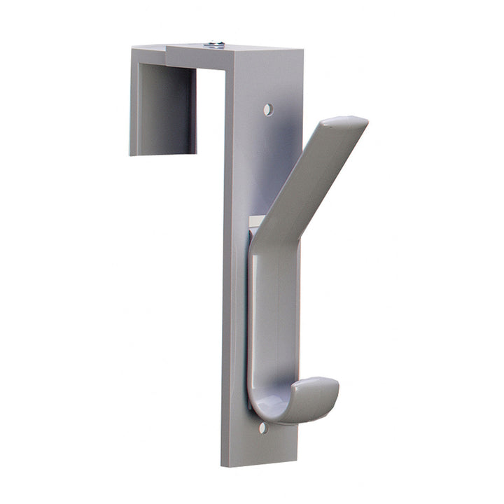 Image of deflecto® Partition Hook,1-1/2"x6-1/2"x2-1/2",Adjust to 2-1/2",2/PK,GY