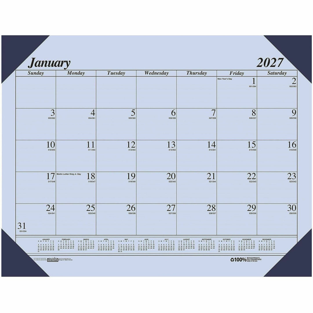 Image of House of Doolittle 12473 Ecotones Compact Calendar Desk Pads