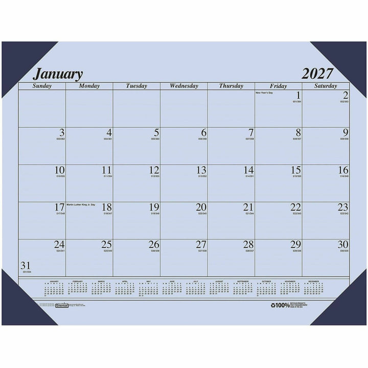 Image of House of Doolittle 12473 Ecotones Compact Calendar Desk Pads