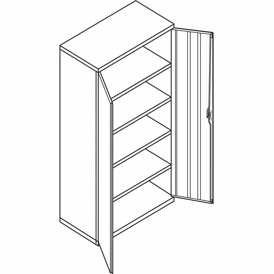 Image of HON® Assembled Storage Cabinet, 36w x 24.25d x 71.75, Charcoal