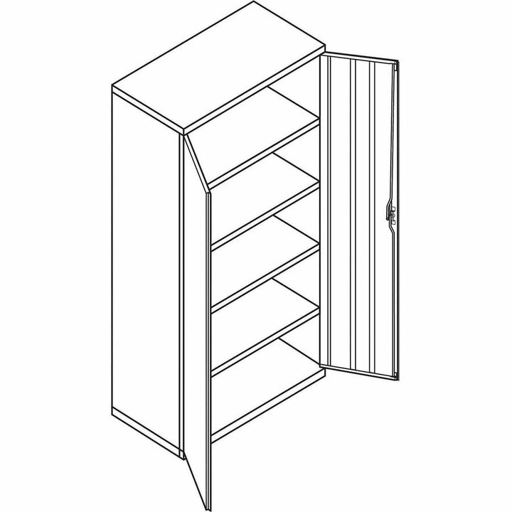 Image of HON® Assembled Storage Cabinet, 36w x 24.25d x 71.75, Charcoal