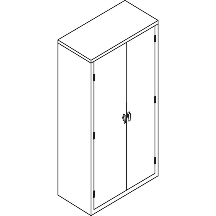 Image of HON® Assembled Storage Cabinet, 36w x 24.25d x 71.75, Charcoal