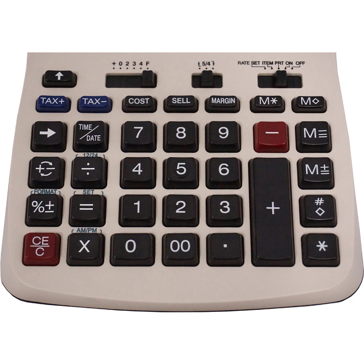 Image of Victor® 1208-2 Two-Color Compact Printing Calculator, Black/red Print, 2.3 Lines/sec