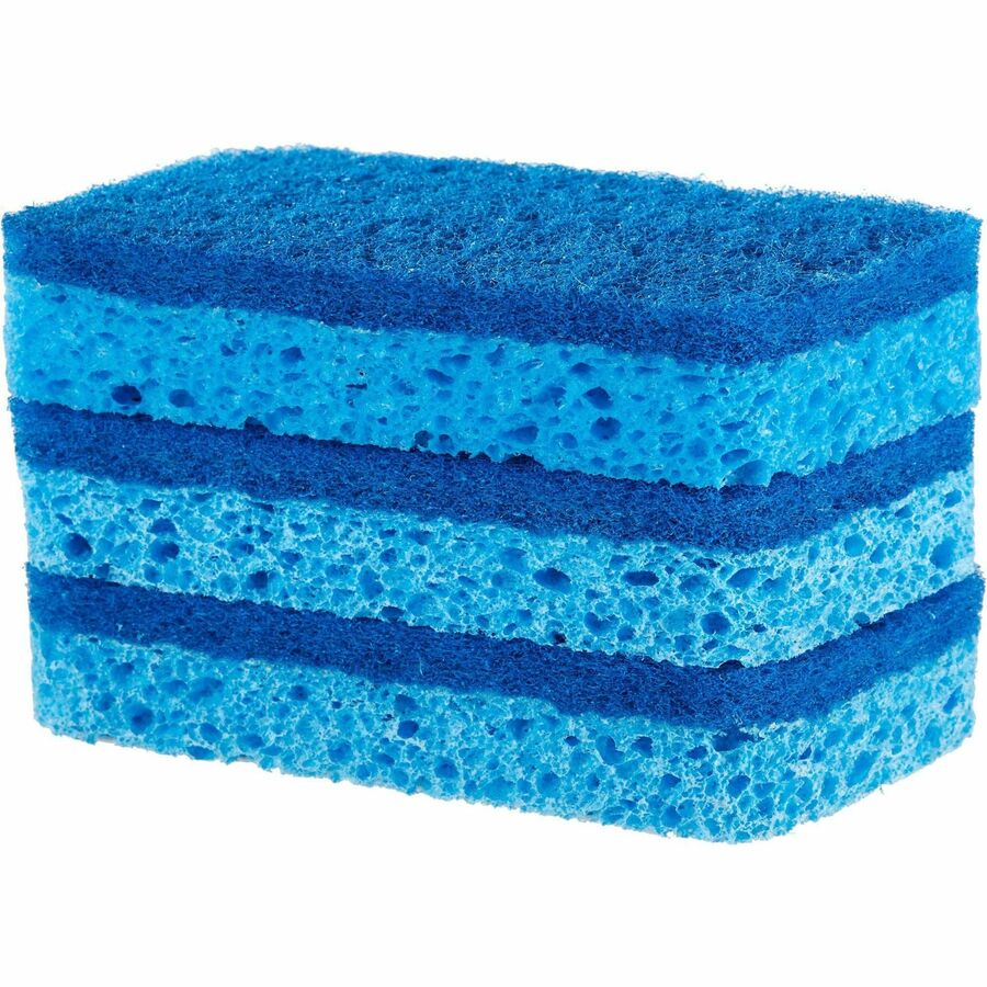 Image of Clorox® Scrubber Sponge, All Surface, 3"x5-1/4", 3/PK, Blue