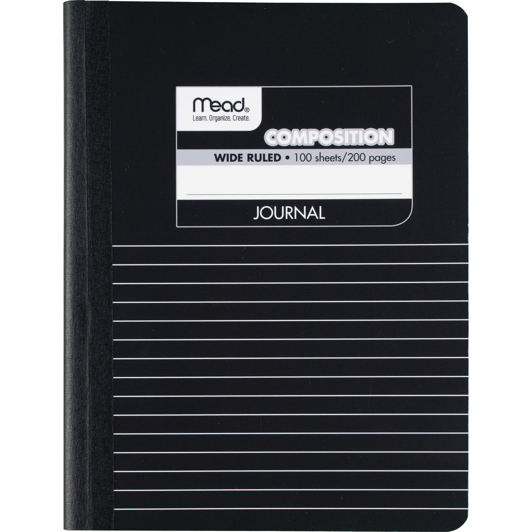 Image of Mead® Composition Book, Special Ruled, 9-3/4"x7-1/2", Black Marble