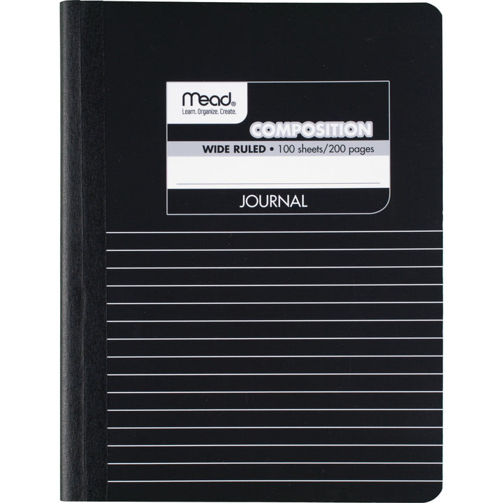 Image of Mead® Composition Book, Special Ruled, 9-3/4"x7-1/2", Black Marble