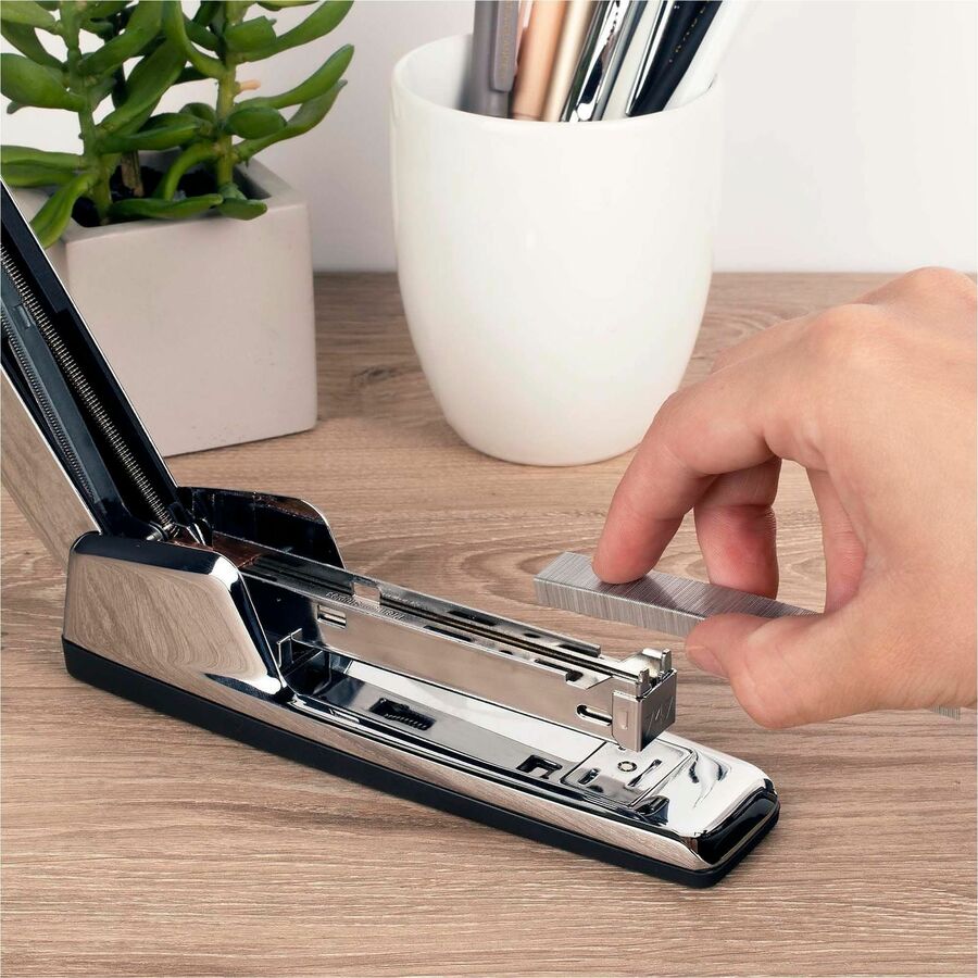 Image of Swingline® 747 Business Full Strip Desk Stapler, 30-Sheet Capacity, Polished Chrome