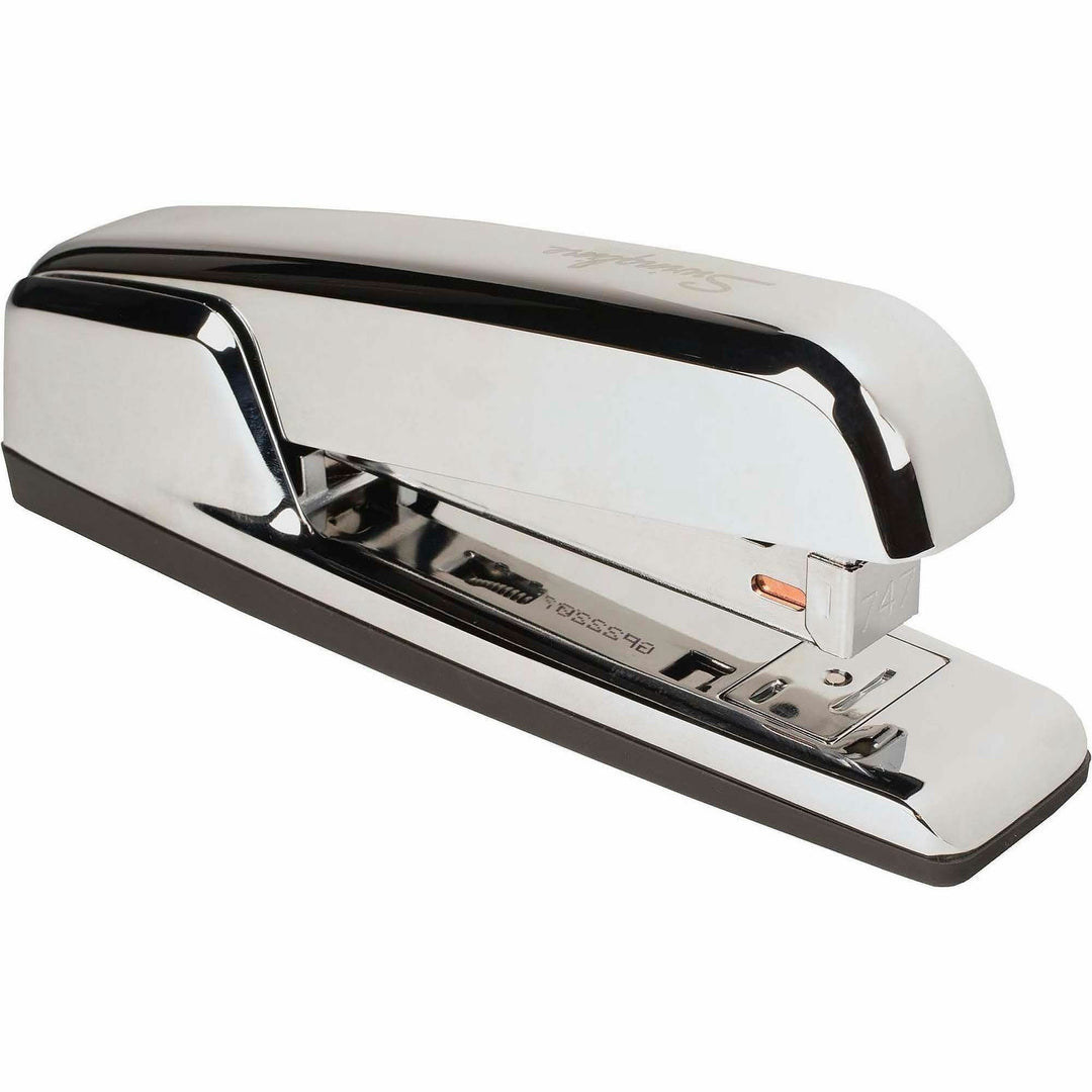 Image of Swingline® 747 Business Full Strip Desk Stapler, 30-Sheet Capacity, Polished Chrome