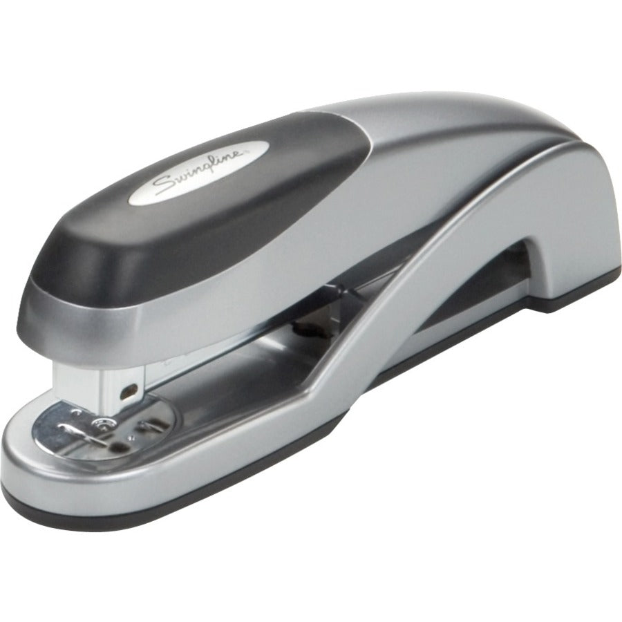 Image of Swingline® Optima Full Strip Desk Stapler, 25-Sheet Capacity, Silver