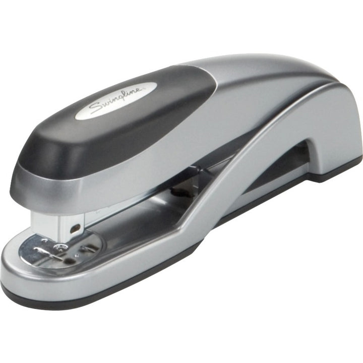 Image of Swingline® Optima Full Strip Desk Stapler, 25-Sheet Capacity, Silver