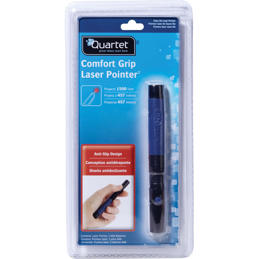 Image of Quartet® Classic Comfort Laser Pointer, Class 3a, Projects 1,500 Ft, Blue