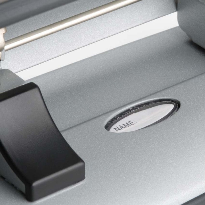 Image of Swingline® Easy View Hole Punch, 3-Hole, 9/32" Holes, Silver/Black