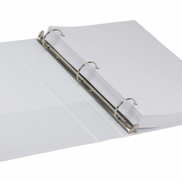 Image of Samsill® Earth's Choice Plant-Based Round Ring View Binder, 3 Rings, 1.5" Capacity, 11 x 8.5, White