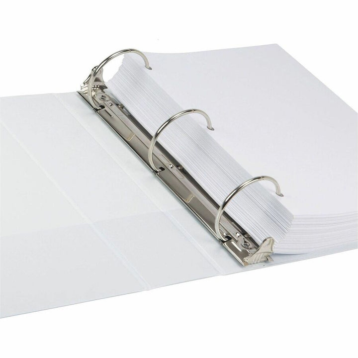 Image of Samsill® Earth's Choice Plant-Based Round Ring View Binder, 3 Rings, 3" Capacity, 11 x 8.5, White