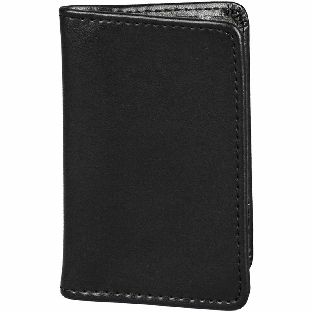 Image of Samsill® Regal Leather Business Card Wallet, Holds 25 2 X 3.5 Cards, 4.25 X 3, Black