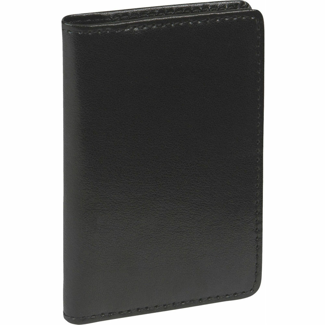 Image of Samsill® Regal Leather Business Card Wallet, Holds 25 2 X 3.5 Cards, 4.25 X 3, Black