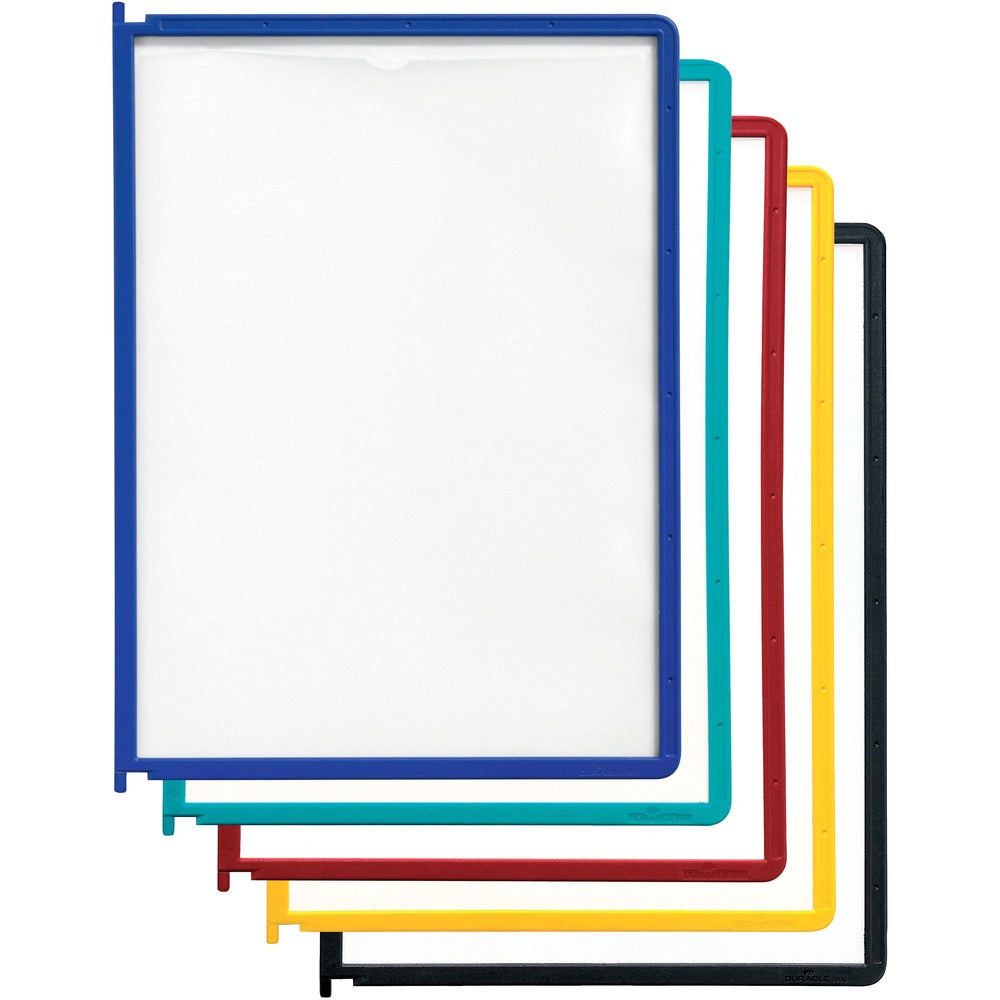 Image of Durable Office Products Refill Panels, Letter-Size, 10 Sht Cap, 5/Set, Assorted