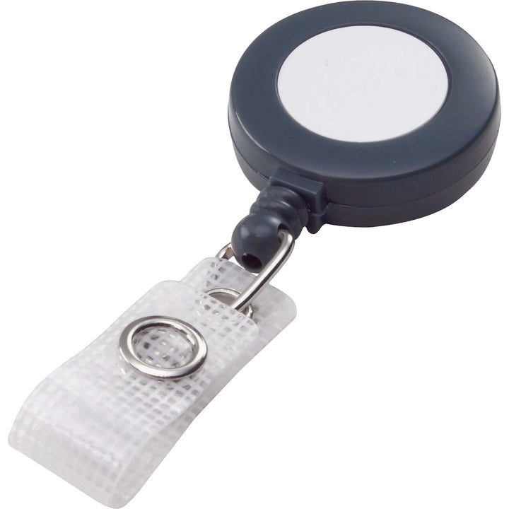Image of GBC® Badgemates Plastic Retractable Name Badge Reel, 3 Ft Extension, Gray, 25/box