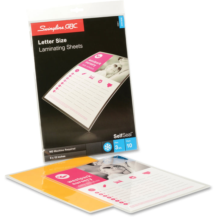Image of GBC 3747308 Self-Adhesive Laminating Pouch