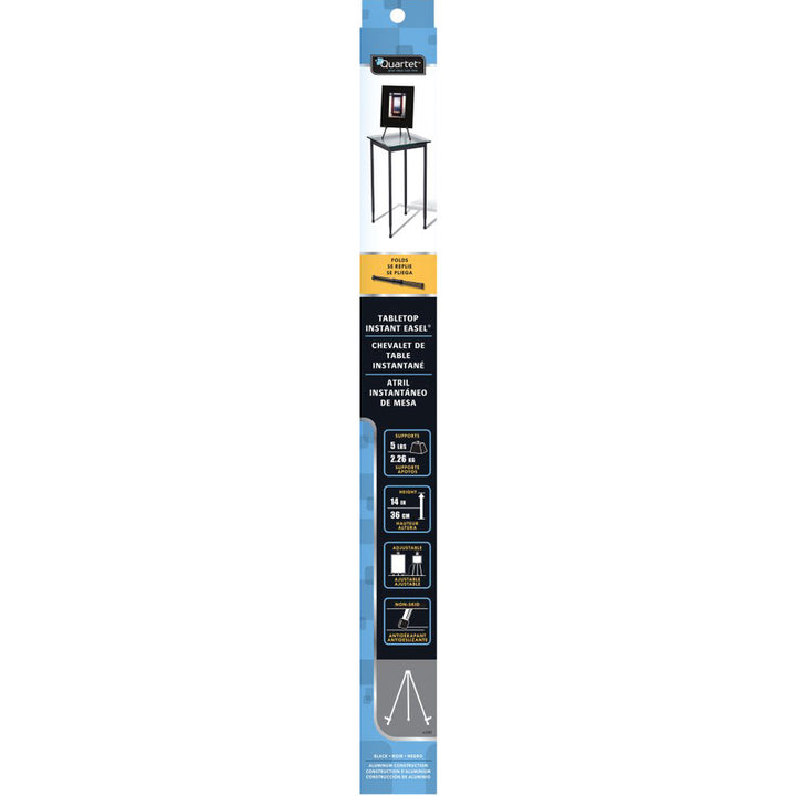 Image of Quartet® Tabletop Instant Easel, 14" High, Steel, Black