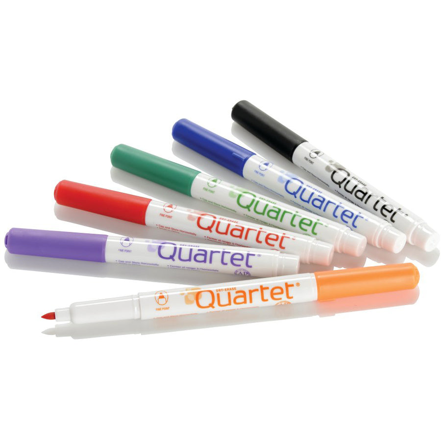 Image of Quartet® Dry-Erase Markers, Low Odor, Fine Point, 6/ST, Assorted