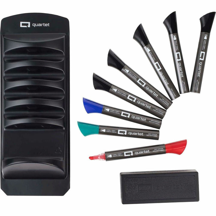 Image of Quartet 558 Standard Dry-Erase Kit, Black, Red, Blue, Green Ink, 1 Kit