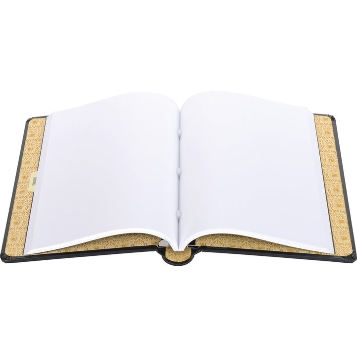 Image of Wilson Jones® Looseleaf Corporation Minute Book, 1-Subject, Unruled, Black/Gold Cover, (250) 14 x 8.5 Sheets