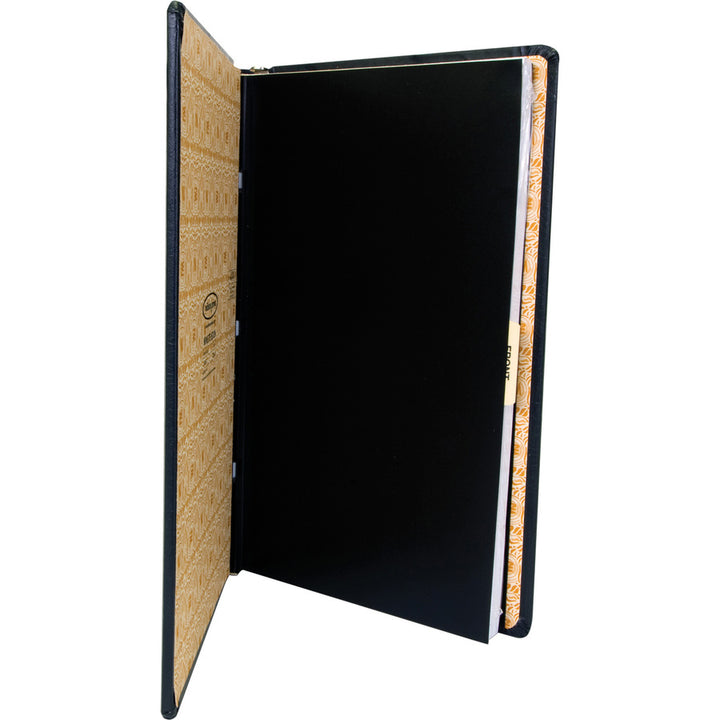 Image of Wilson Jones® Looseleaf Corporation Minute Book, 1-Subject, Unruled, Black/Gold Cover, (250) 14 x 8.5 Sheets