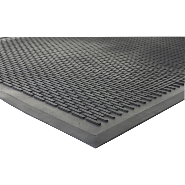 Image of Genuine Joe 70467 Clean Step Scraper Floor Mats, Outside Entrance, Outdoor, 72" L x 48" Width, Rubber, Black, 1 Each