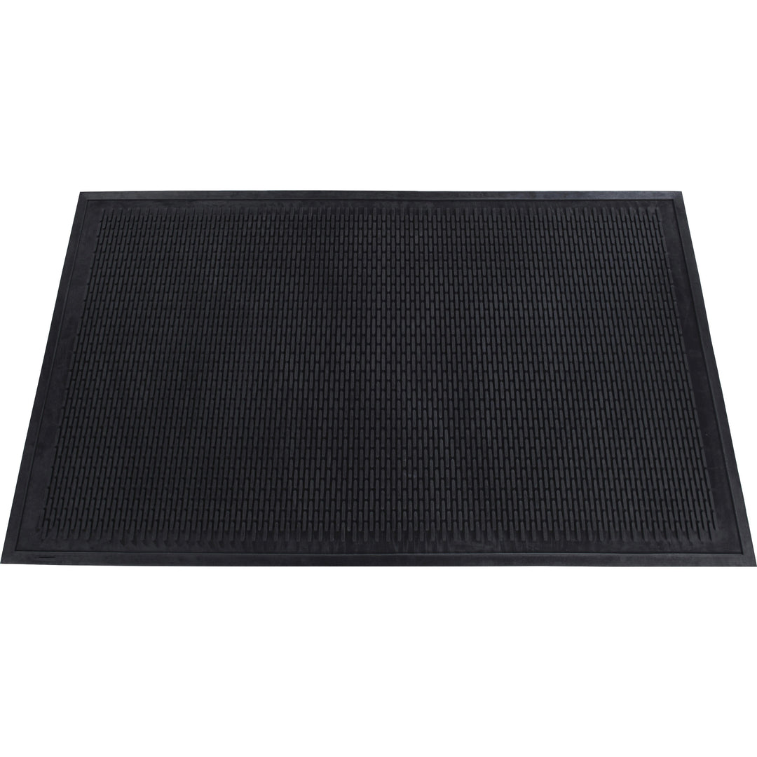 Image of Genuine Joe 70467 Clean Step Scraper Floor Mats, Outside Entrance, Outdoor, 72" L x 48" Width, Rubber, Black, 1 Each