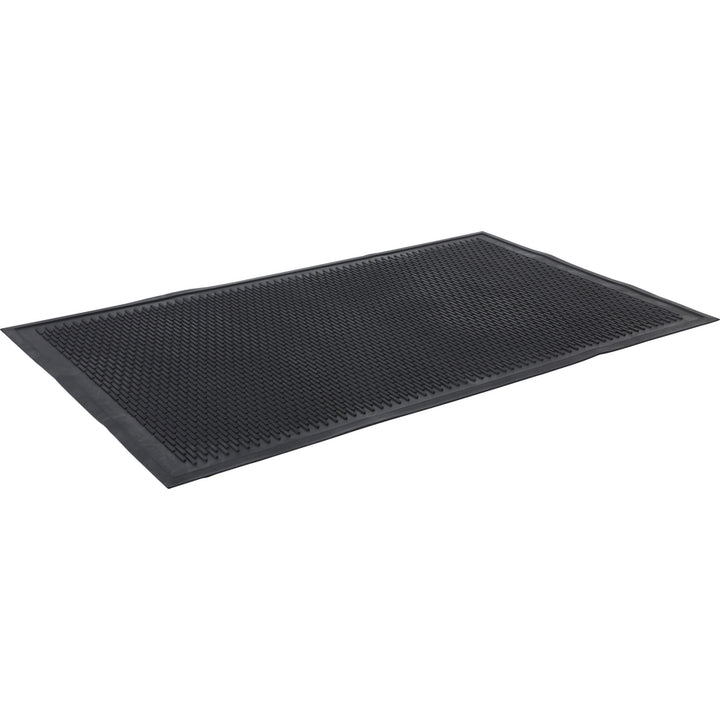 Image of Genuine Joe 70467 Clean Step Scraper Floor Mats, Outside Entrance, Outdoor, 72" L x 48" Width, Rubber, Black, 1 Each