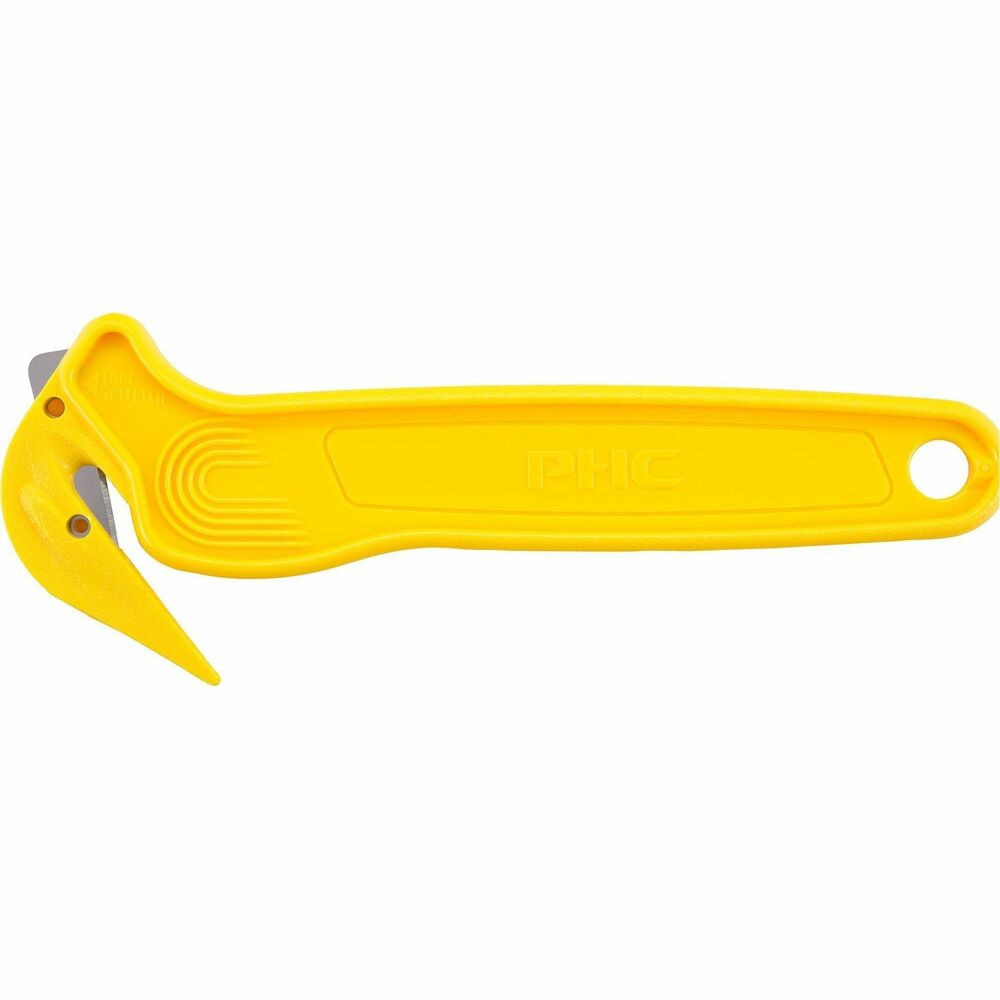 Image of Pacific Handy Cutter Film Cutter, w/ Tape Splitter, Disposable, Yellow