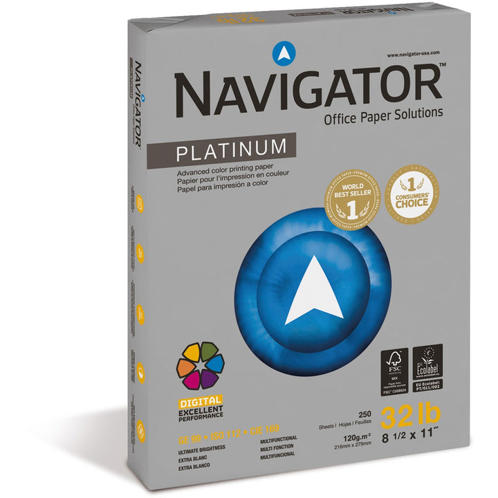 Image of Navigator Platinum Digital NPL1132 Platinum Office Multipurpose Paper, Bright White