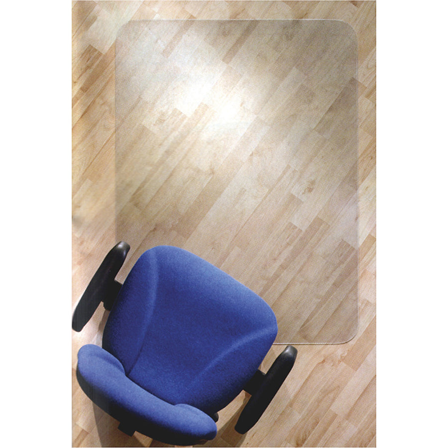 Image of Floortex® Hard Floor Chairmat,Smooth Back,Rectangular,35"x47",Clear