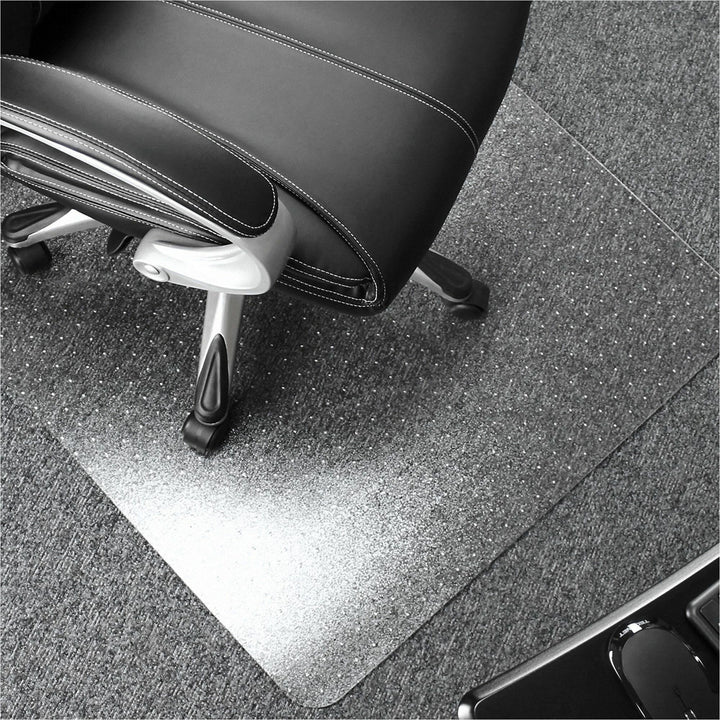 Image of Floortex® Cleartex Ultimat Polycarbonate Chair Mat for Low/Medium Pile Carpet, 48" w x 79" l, Clear