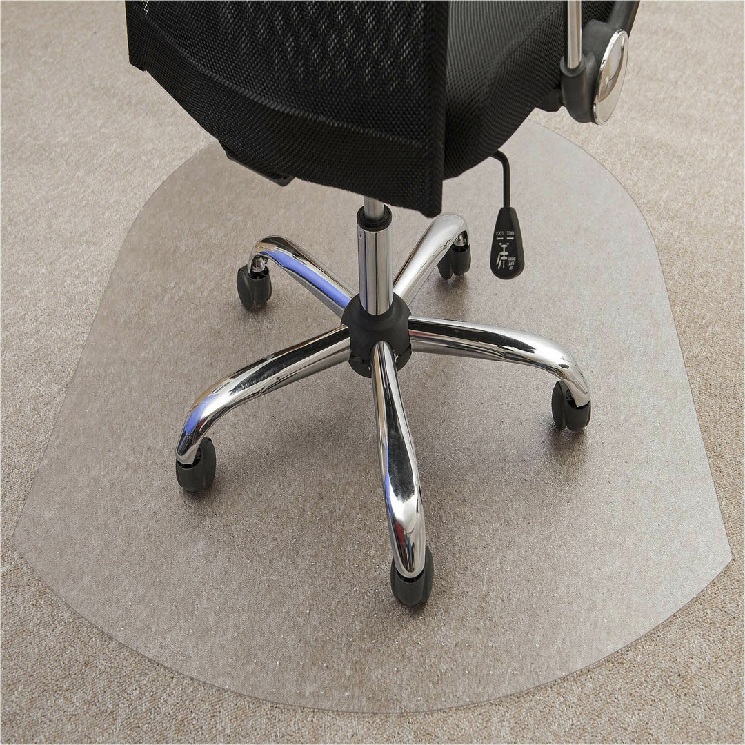 Image of Floortex® Low/Med Pile Chairmat,Contour,Studded,39"x49", Clear