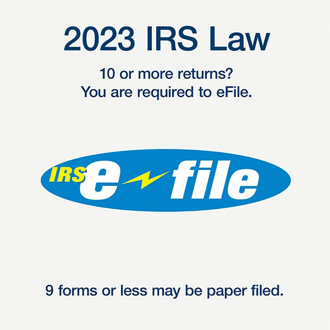 Image of Adams® 2-Part 1096 Continuous Feed Tax Forms, Fiscal Year: 2024, Two-Part Carbonless, 8 x 11, 10 Forms Total