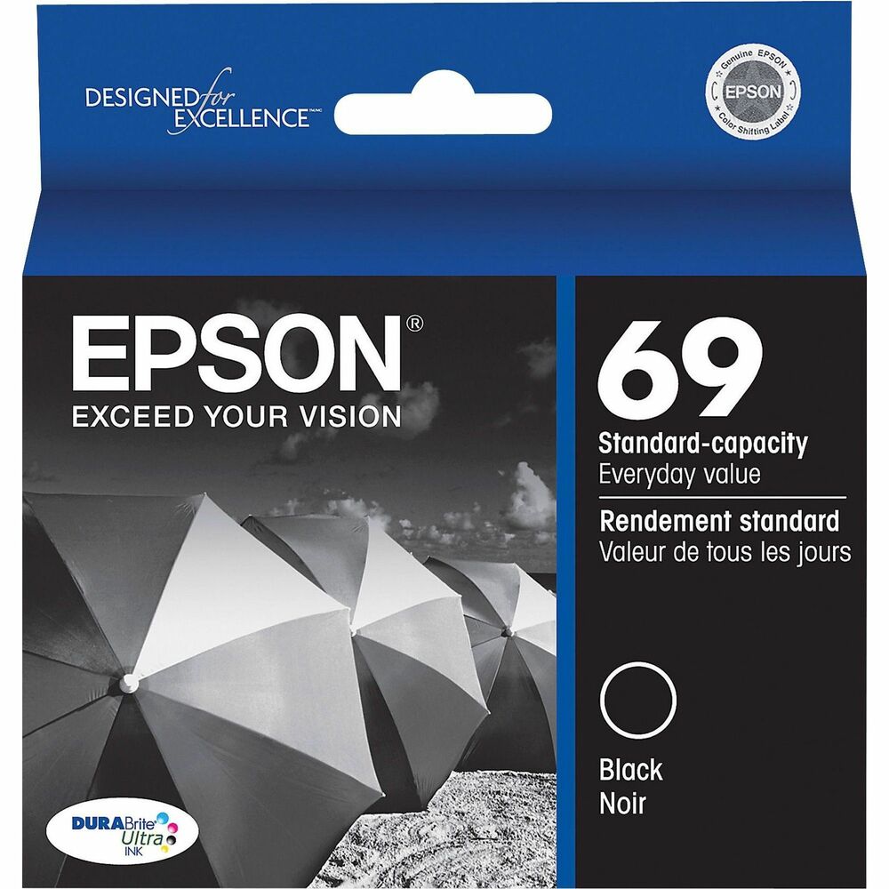 Image of Epson Ink Cartridge, Stylus C120/WF1100, 255 Page Yield, BK