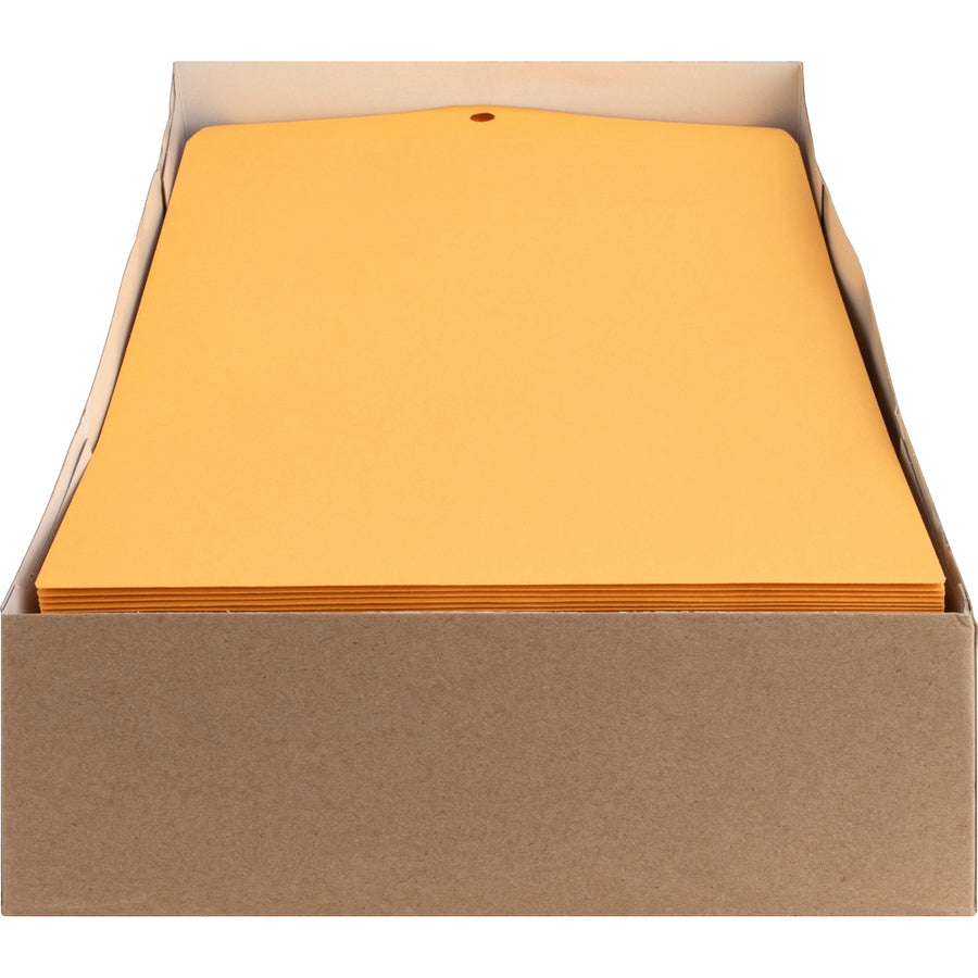 Image of Nature Saver 00857 Recycled Clasp Envelopes, Clasp, #90, 9" W x 12" Length, 28 lb, Clasp, Yellow, Kraft, 100 / Box