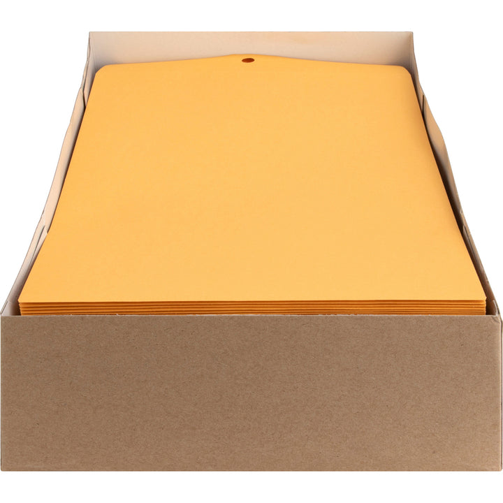 Image of Nature Saver 00857 Recycled Clasp Envelopes, Clasp, #90, 9" W x 12" Length, 28 lb, Clasp, Yellow, Kraft, 100 / Box