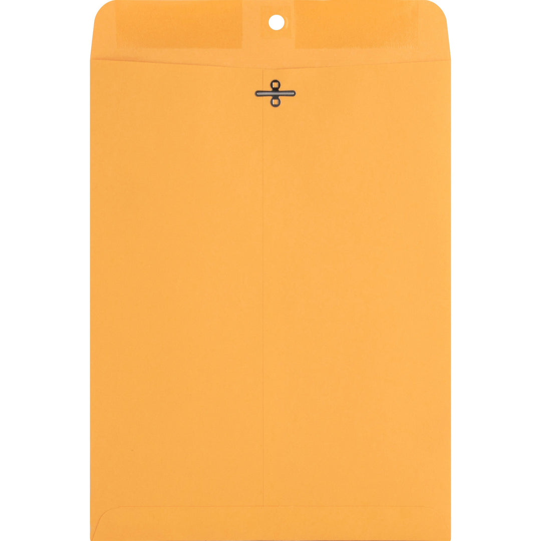 Image of Nature Saver 00857 Recycled Clasp Envelopes, Clasp, #90, 9" W x 12" Length, 28 lb, Clasp, Yellow, Kraft, 100 / Box