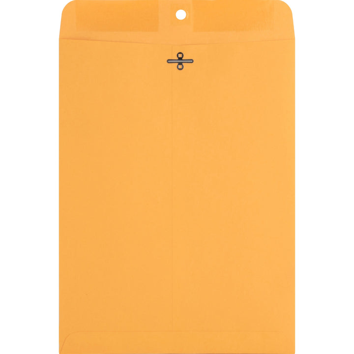 Image of Nature Saver 00857 Recycled Clasp Envelopes, Clasp, #90, 9" W x 12" Length, 28 lb, Clasp, Yellow, Kraft, 100 / Box