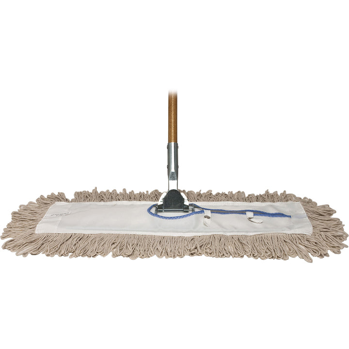 Image of Genuine Joe Dust Mop Frame, f/60" Handle and 36" Mop, 36"x5", Chrome